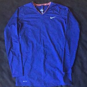 Nike pro combat fitted running top